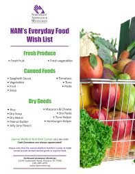 Mobile food pantries allow food banks to bring foods like meat and produce to local communities. Food Donations Northwest Assistance Ministries