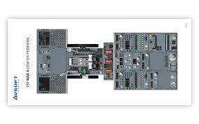 B737ng complete dual mip panel. Boeing 737 Max 8 Avsoft International