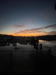 View of hooe lake out of the bedroom window at 6am this morning 🌅 Plymouth  uk