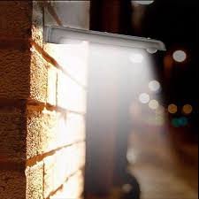 2 Stuck Led Solar Wandleuchte Wandstrahler Gartenlampe Tageslicht Mit Aluminium Gehause Bewegungsmelder Akustiksensor Und Lichtsens Gartenlampen Wandstrahler