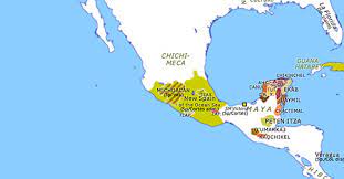 Mexico Map In Spanish Spanish Consolidation In Mexico | Historical Atlas Of North America (25  July 1523) | Omniatlas