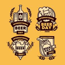 Dia internacional da cerveja é celebrado com destaque econômico do setor. Pacote De Etiquetas Do Dia Internacional Da Cerveja Vetor Gratis