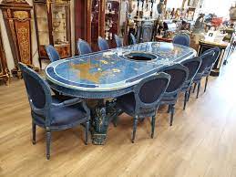 Check spelling or type a new query. Sold Price Magnificent Large Custom Italian Hand Painted Dining Table W Glass Top March 3 0120 11 00 Am Pst