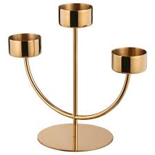 Ikea Vinterfest Gold Tealight Holder For 3 Tealights Ikea Kerzen Teelicht Teelichter