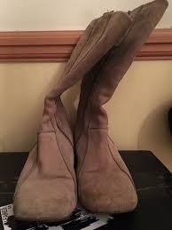 Hush Puppies Tan Midcalf Length Leather Walking Comfortable Wide Fit Boots Size7 Ebay Wide Fit Boots Boho Chic Boots
