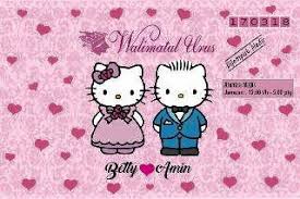A4 (210mm x 297mm) 1lipatan & 2 lipatan(detail). Hello Kitty Whatsapp Kad Kahwin Murah Online Facebook