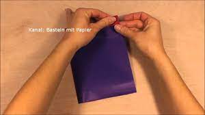 Papiertüten Basteln - Tüten Selber Falten Aus Papier Z.b. Geschenktüten -  Youtube