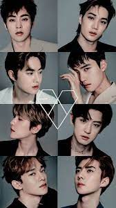 #exo exo from oldest to youngest: 140 Exo Ideas Exo Exo Lockscreen Exo Members
