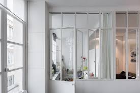 Verriere D Interieur Blanche Ouvrants Battants Porte Battante Cloison Verriere Verrieres Interieure Verriere Blanche