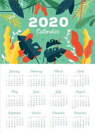 One Page 2020 Free Calendar Calendar Design Template Print Calendar Calendar Design
