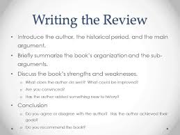 Psychological critique — freudian critique, where the author's unconscious wishes, just like dreams, can be evaluated as a pathway to their mind. Writing A Book Critique Definition