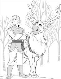 Frozen sven printable coloring pages. Frozen 2 Sven Kristoff Without Text Frozen 2 Kids Coloring Pages