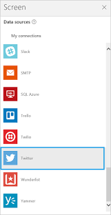 It is a good reference for you to design what you want in a few clicks. Connect To Twitter From Power Apps Power Apps Microsoft Docs
