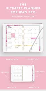 Undated Yearly Digital Planner Pink Ultimate Planner Digital Planner Planner Apps