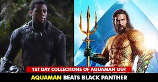 Day 1 Collections Of Aquaman Out Beats Black Panther At The Box Office Rvcj Media Aquaman, directed by james wan, has proven to be a stabilizing justice league spinoff for yet the weekend managed to nearly equal the box office of the same weekend last year when the last. beats black panther at the box office