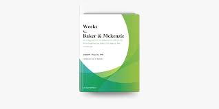 ‎Weeks v. Baker & Mckenzie