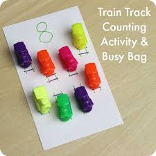 Train Track Counting Activity And Busy Bag Train Activities Quiet Time Activities Activities For Kids