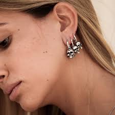 Skull Hoop Earring