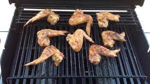 Season drumsticks on all sides with garlic salt and black pepper. Chicken Wings Golden Brown On The Weber Spirit Gas Grill Youtube