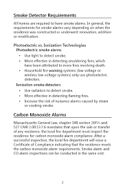 Requirements and laws for carbon monoxide detectors differ from state to state. Preparing Your Home For A Smoke And Co Alarm Inspection City Of Woburn