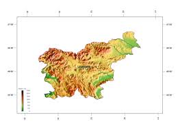 Os alpes, a área dinárica, a planície da panónia e o mediterrâneo.o ponto mais elevado da eslovénia é o monte triglav (2 864 metros) 6 e a altitude média do país é de 557 metros acima do nível do mar. Grande Mapa De Elevacion De Eslovenia Eslovenia Europa Mapas Del Mundo