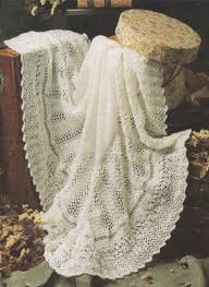 Baby dk knitting pattern for baby shawl (114x114cm) with patterned border. Image 0 Crochet Baby Shawl Lace Baby Blanket Shawl Knitting Patterns