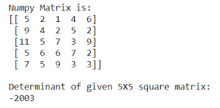 If the calculator did not compute something or you have identified an error, or you have a suggestion/feedback. How To Calculate The Determinant Of A Matrix Using Numpy Geeksforgeeks