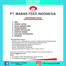 Loker di kimstar tanjung morawa : Informasi Loker Medan Terbaru Di Pt Mabar Feed Indonesia Juni 2020 Medianya Informasi Lowongan Kerja Terbaru Di Medan 2020 I Lowonganmedan Com