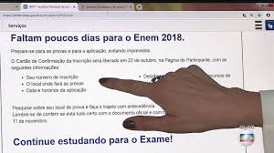 É só isso não tem mais jeito acabou boa sorte. Enem 2018 Cartao De Confirmacao Sera Divulgado Nesta Segunda Feira Enem 2018 G1