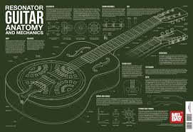 Resonator Guitar Anatomy And Mechanics Wall Chart Anatomy