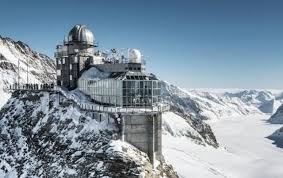 But it's a historic railway dating from 1912, to the highest station in europe. Jungfraujoch Switzerland A Long Stretch Of Snowy Peaks