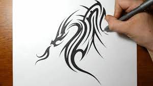 Check spelling or type a new query. Drawing A Cool Tribal Dragon Tattoo Design Youtube