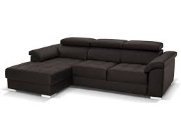 Le canapé design qui vous ressemble. Canape Angle Droit Convertible Cuir Luxe Gris Experiencia