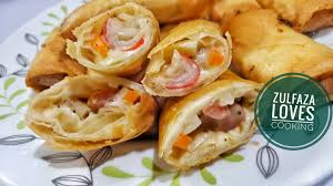 Popia carbonara cheese | lemak berkrim sedap giler. Resepi Popiah Carbonara