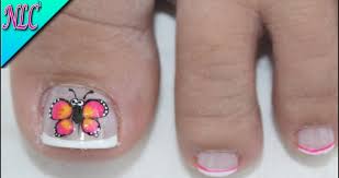 Todo para sus pies ® nació en guadalajara, jalisco en 1934, a partir de la idea de brindar un servic. Decoracion De Unas Para Pies Con Mariposas Decorados De Unas