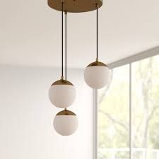 Langley Street Kara 3 Light Cluster Globe Pendant Reviews Wayfair In 2020 Globe Pendant Globe Light Fixture Retro Chandelier