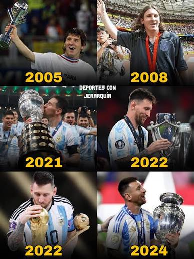 Estos son los títulos de Lionel Messi con la selección Argentina en su  carrera. 🔝🇦🇷🏆 ➖ 2005: Mundial Sub20 ➖ 2008: Medalla de oro Juegos  Olímpicos ➖ 2021: Copa América ➖ 2022: