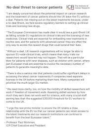 More information about this methodology, as well as the research projects associated with these and other disease area categories, are available on the nci funded research portfolio website. The Institute Of Cancer Research The Icr S Ceo Professor Paul Workman Has Today Published A Letter In The Sunday Times That Expresses Concern About The Potential Impact On Cancer Research And