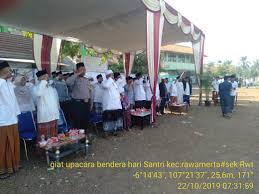 Pondok pesantren tarbiyatul wildan (pptwna)berdiri pada tahun 1992. Kapolsek Rawamerta Hadiri Upacara Bendera Dalam Rangak Hut Santri Polres Karawang