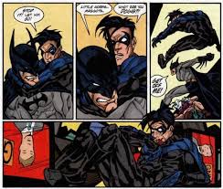 Why does Bruce hit Dick so much? I've noticed Bruce tends to physically  take out his frustration out
