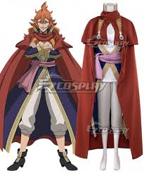 She is also the captain of the crimson lion squad and the royal knights squad. Black Clover Mereoleona Vermillion Cosplay Costume