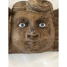 Antique Spanish Colonial Style Immortal Angels Wood Carvings Set of 3