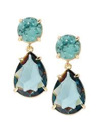 Banana Republic Womens Gemstone Drop Earring Montana Blue Size One Gemstone Drop Earrings Gemstone Drop Dangle Earrings Wedding
