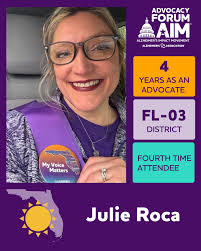 Advocate for Alzheimer's awareness in Florida district 3