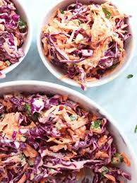 Every friday, there's a popular food truck that stops outside of my office building with long lines of people waiting patiently for their tacos. Creamy Red Cabbage And Carrot Slaw Slow The Cook Down
