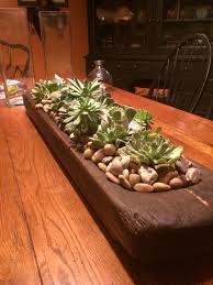 Succulents In A Bread Bowl Centerpiece Dining Room Table Centerpieces Centerpiece Bowl Dough Bowl Centerpiece