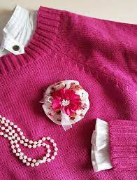 Fuchsia Silk Flower Brooch Pink Flower Brooch Fabric Flower Brooch Flower Brooch