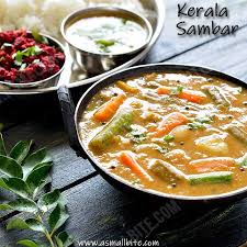 Kerala Sambar Recipe Sambar Kerala Style Is Prepared With Freshly Ground Masala No Sambar Powder Is Used Which Lends An Kerala Food Recipes Indian Cooking