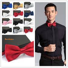 To make this outfit work, ditch the bow tie and go one of two ways: New Arrival Men S Fashion Tuxedo Classic Solid Color Butterfly Wedding Party Bowtie Red Black White Bow Tie White Bow Tie Bow Tiebow Tie Fashion Aliexpress