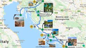 Detailed road map of the croatian coast. Ultimate Croatia Road Trip Itinerary Top Places To Visit Map Tips Drifter Planet